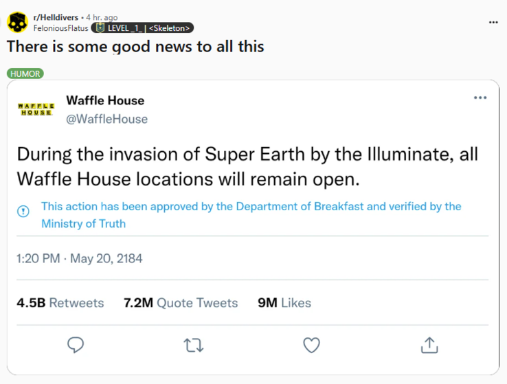 The Reddit post with fake tweet that started it all. (Image Source: Reddit)