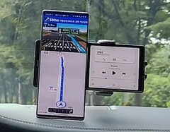 The LG 'Wing' caught in the wild ahead of a fall lauch at around US$1,000. (Image: Android Authority)