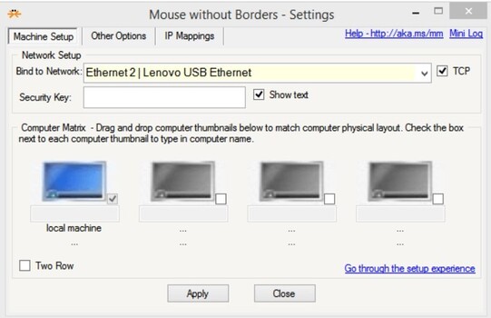 Mouse without Borders gives you a visual configurator to help you match the physical layout of your systems during the setup process. (Image source: Microsoft)
