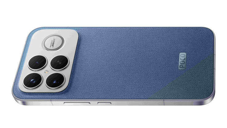 The Poco F8 Ultra in its Blue Denim finish. (Image source: via Sudhanshu Ambhore)