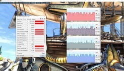 System information during a UNIGINE Heaven 4.0 benchmark