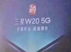 The Samsung Galaxy W20 5G will turn from a high-end smartphone into a compact flip-phone. (Image source: Twitter/Ice universe)