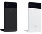 The 'Just Black' and the 'Black and White' Pixel 2 XL made by LG. (Source: Droidlife)