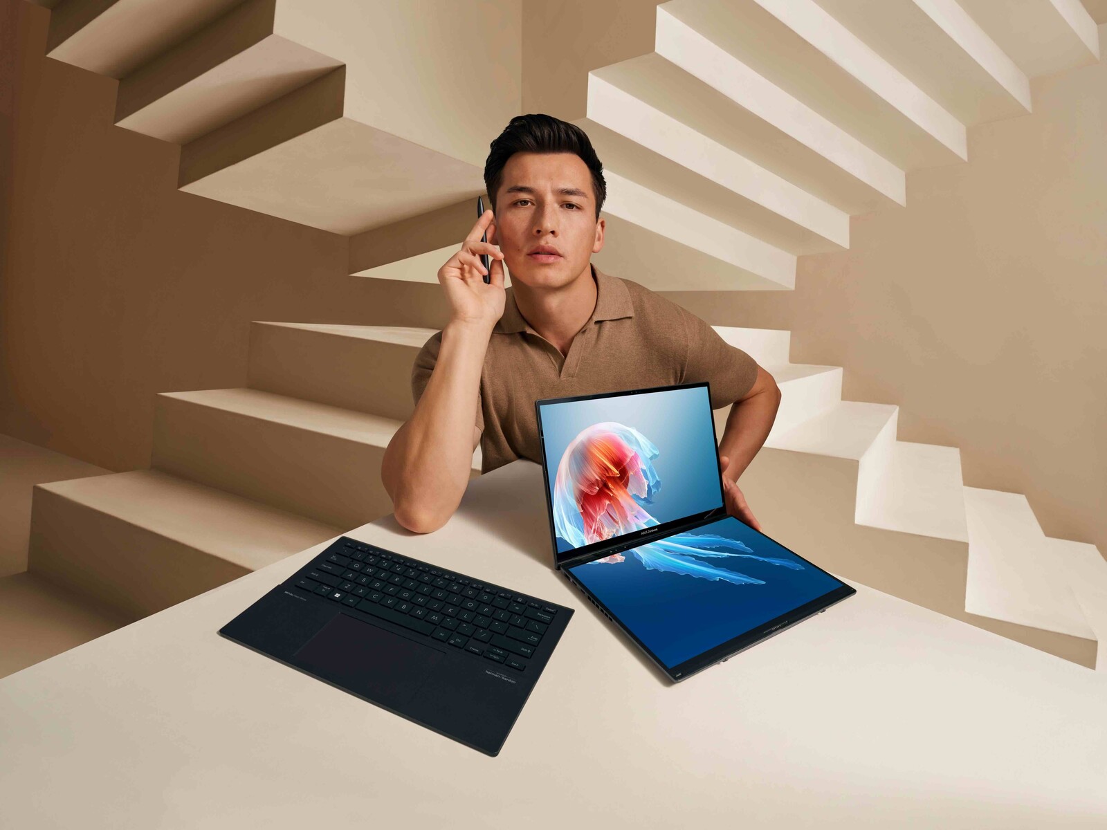 Asus announces the Zenbook Duo, unleashing the future of ultraportable laptops with dual 3K OLED