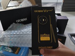 The Alcatel V3 Ultra will come with a stylus like Samsung&#039;s Galaxy S25 Ultra. (Image source: Madhav Sheth)