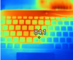 A laptop on the verge of overheating (Source: Acer)