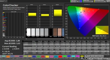 CalMAN color accuracy - Preset Gentle