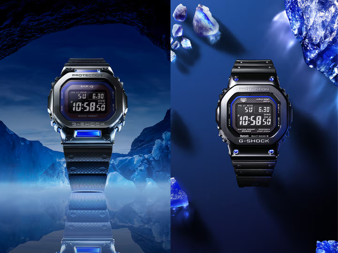 Casio debuts new MRG-B5000 and GMW-B5000 sapphire G-Shocks with