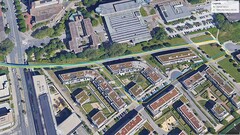 GNSS test route: turning point