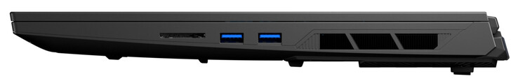 Right side: memory card reader, 2x USB 3.2 Gen 2 (USB-A)