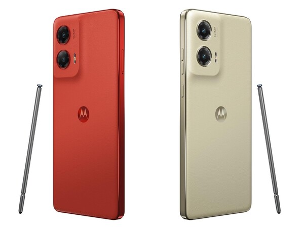 The Moto G Stylus is available in Scarlet Wave and Caramel Latte. (Image source: Motorola)