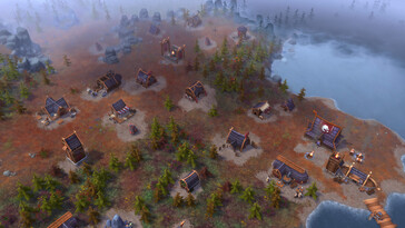An image showing houses in Northgard: Definitive Edition.