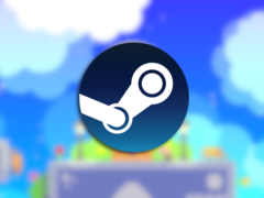 ROTA: Bend Gravity is now free, and it features 50 collectible gems, eight brightly-colored worlds, and plenty of block-pushing, pulling, and gravity puzzles. Pictured - a screenshot from the game with the Steam logo overlaid on top. (Image source: Steam - Edited)