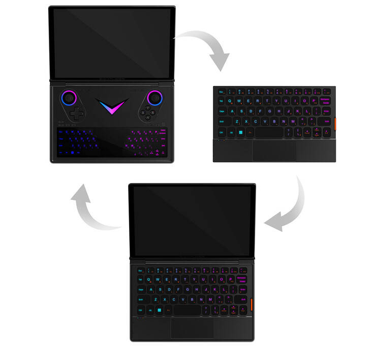 The removable keyboard of OneGx 2 (Image source: One-Netbook)