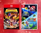 Switch and Switch 2 games on sale for Black Friday are shown (Image source: Amazon, Walmart with edits)