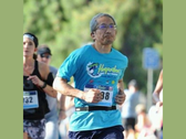 A picture of Takuya Shiraiwa, Capcom's first localizer running a marathon