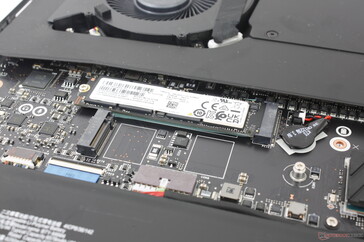 Unoccupied slot for adding a third M.2 NVMe SSD
