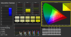 CalMAN - Color saturation (calibrated)