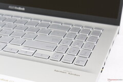 The NumPad and Arrow keys of the Asus VivoBook S15 are smaller, spongier, and more cramped than the main QWERTY keys despite having adjacent extra space for larger key caps The NumPad and Arrow keys of the Asus VivoBook S15 are smaller, spongier, and more cramped than the main QWERTY keys despite having adjacent extra space for larger key caps