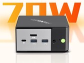 The GMK Evo X1 mini PC will boast a 70 W TDP for its Ryzen AI HX 370 APU. (Image source: Bilibili)