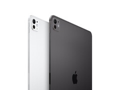 Close-up showing the rear design of the iPad Pro in silver and space black finishes, highlighting the camera and aluminium frame (Image source: Apple)