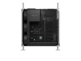 The Mac Pro now supports up to 128 GB of GDDR6 VRAM via two Navi 21 graphics cards. (Image source: Apple) 