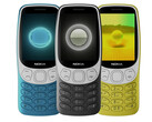 The Nokia 3210 2024 has been pictured in three colours so far. (Image source: WinFuture & @rquandt)