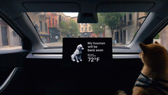 The Robotaxi can be a dog&#039;s personal Cybercab (Image source: Tesla)