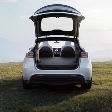 Model Y with inflated mattress