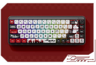 The Akko JIN01 has a set of vivid dye-sub PBT keycaps with a design inspired by the Chinese TV series The King's Avatar. (Image source: Akko)