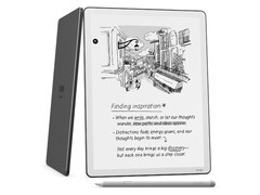 A larger display, slimmer design, faster processor, and more memory are among the features of the new Kindle Scribe. (Image source: Amazon)