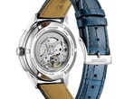 Rear view of the Citizen NJ0250-01A showing its exposed 8210 automatic movement through the transparent caseback.