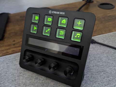 Stream Deck+ with animated Fallout icons