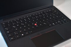 The keyboard of the new Lenovo ThinkPad T14 Gen 7.