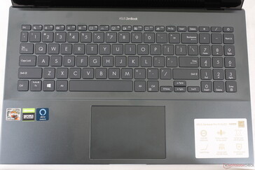 Standard layout with 3-level keyboard backlight. All symbols become illuminated