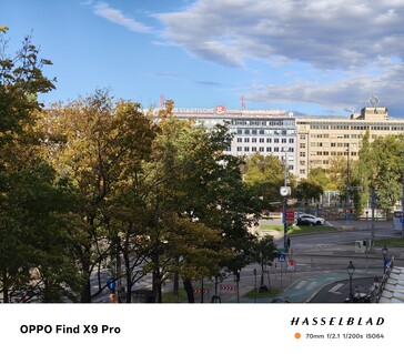 A 70mm picture from the Oppo Find X9 Pro with default 12MP.