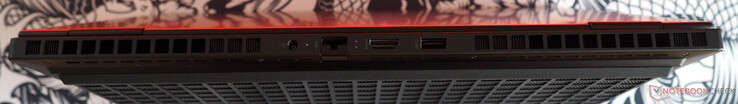 Rear: network connector, RJ45 LAN, HDMI 2.1, USB-A 3.0