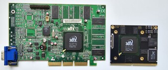 Desktop board VS MXM variant (Image Source: Vogons)