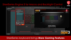Each key can be assigned for macro control. (Image Source: MSI)