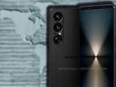 Recently leaked Xperia 1 VII renders show that Sony has stuck to the familiar design of the series. (Image source: OnLeaks/XpertPick/Unsplash - edited)