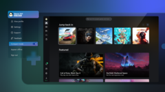 The new Xbox Home Compact mode is tailored for Windows gaming handhelds. (Image source: Microsoft)