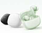 The Redmi Buds 8 will launch soon in China. Pictured: the three color options of the earbuds.