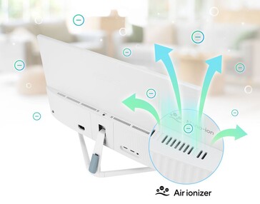 The ionizer supposedly reduces allergens (Image source: Asus)