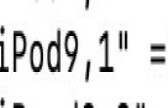 The part of the iOS 12.2 code that may refer to a new iPod Touch. (Source: Twitter)