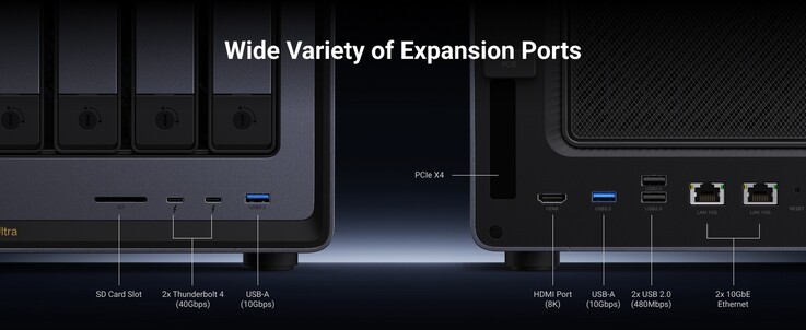 The I/O offer is quite impressive, including dual 10G Ethernet and dual Thunderbolt 4.