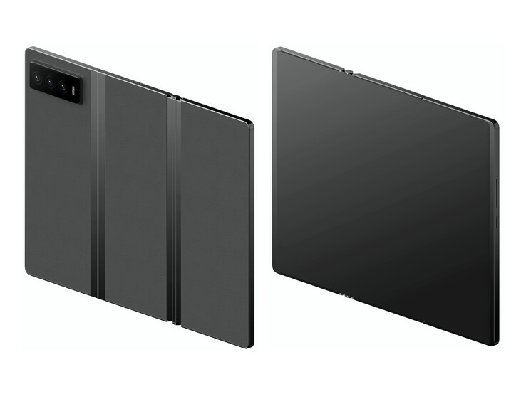 Xiaomi's current tri-folding design(?). (Source: Digital Chat Station via Weibo)