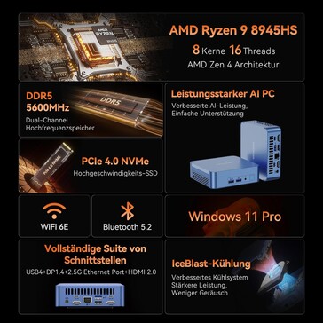 Stong cooling is advertised. (Image source: Geekom)
