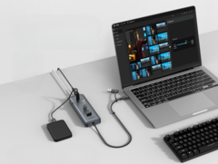 The Anker USB-C Data Hub (8-in-1, 5Gbps) has a 100W PD-IN port for your laptop charger. (Image source: Anker)