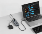 The Anker USB-C Data Hub (8-in-1, 5Gbps) has a 100W PD-IN port for your laptop charger. (Image source: Anker)