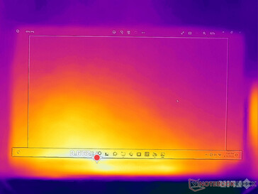 Temperature profile (front)